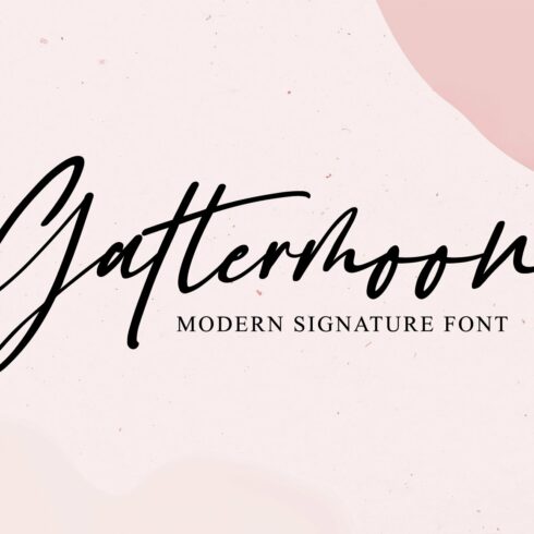 Gattermoon // Modern Script Font cover image.