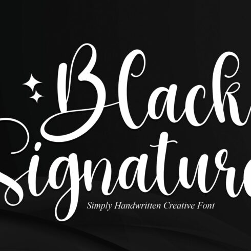 Black Signature | Script Font cover image.