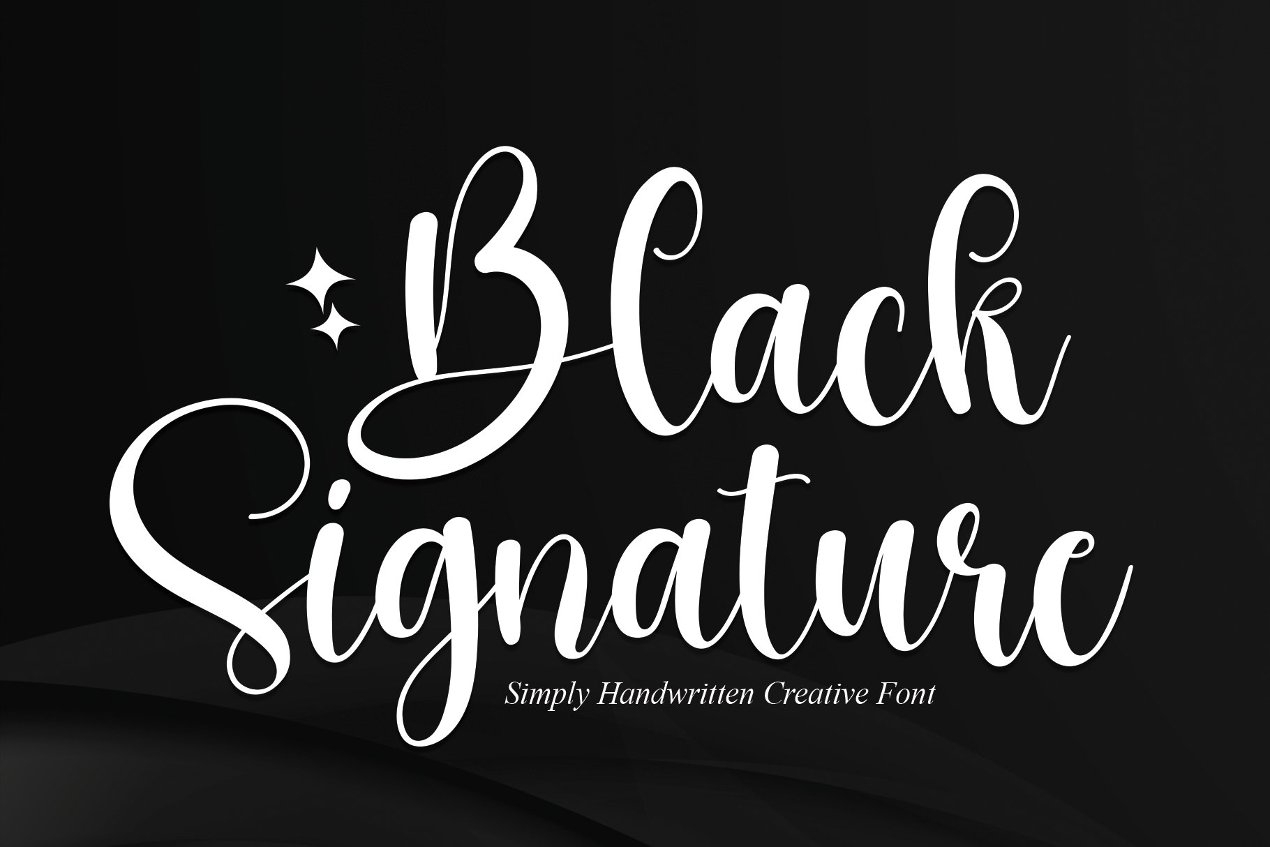 Black Signature | Script Font cover image.