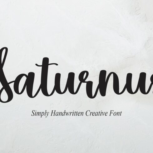 Saturnus | Script Font cover image.
