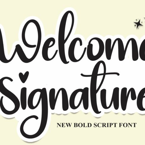 Welcome Signature | Script Font cover image.