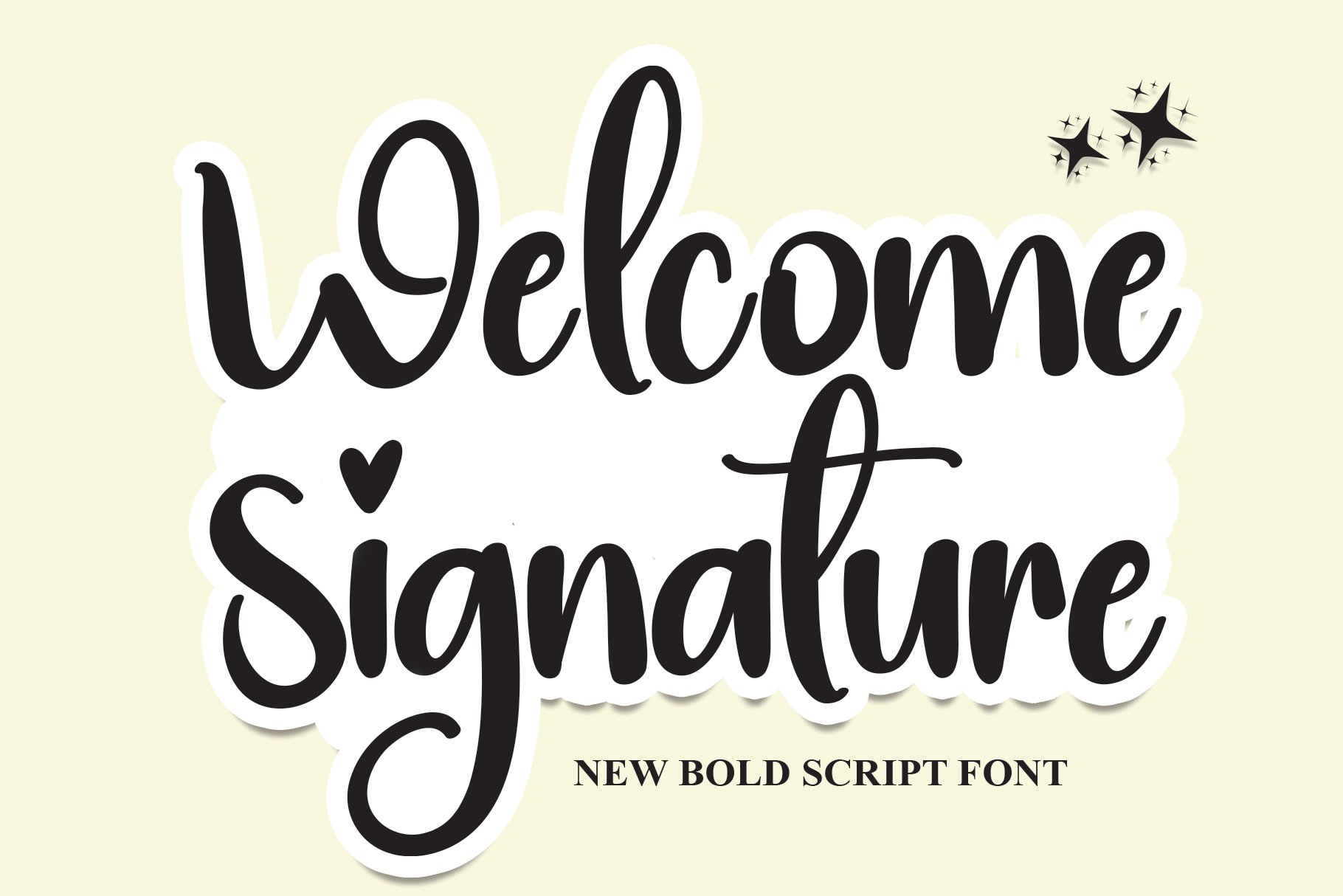 Welcome Signature | Script Font cover image.