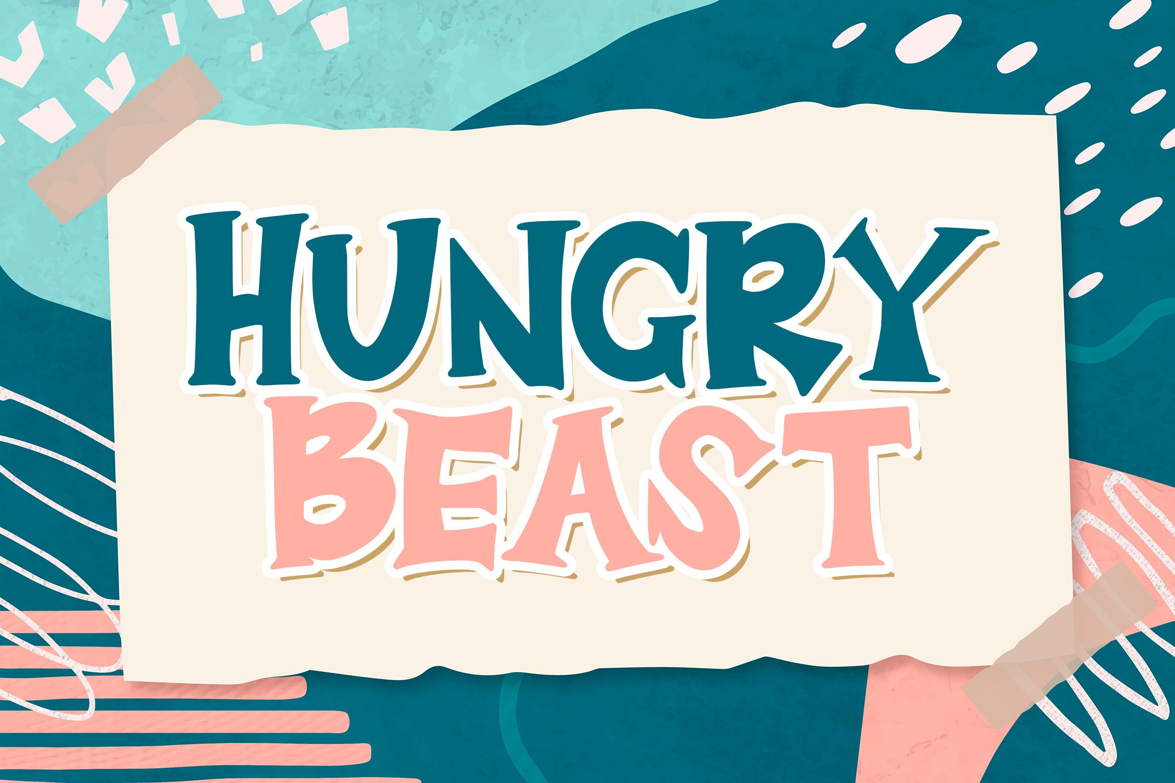 Hungry Beast - Playful Display Font cover image.