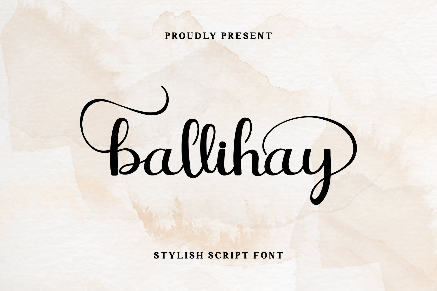 Ballihay Stylish Script Font cover image.