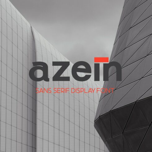 Azein - Modern Simple Font cover image.