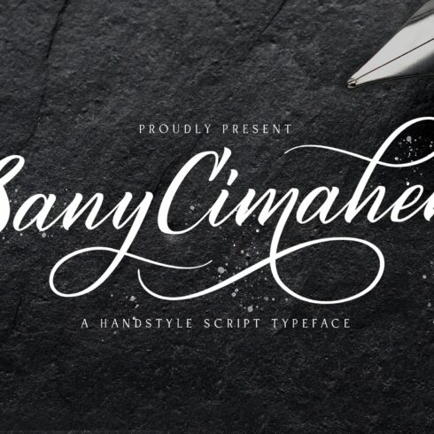 Sany Cimahen - Handwritten Font cover image.