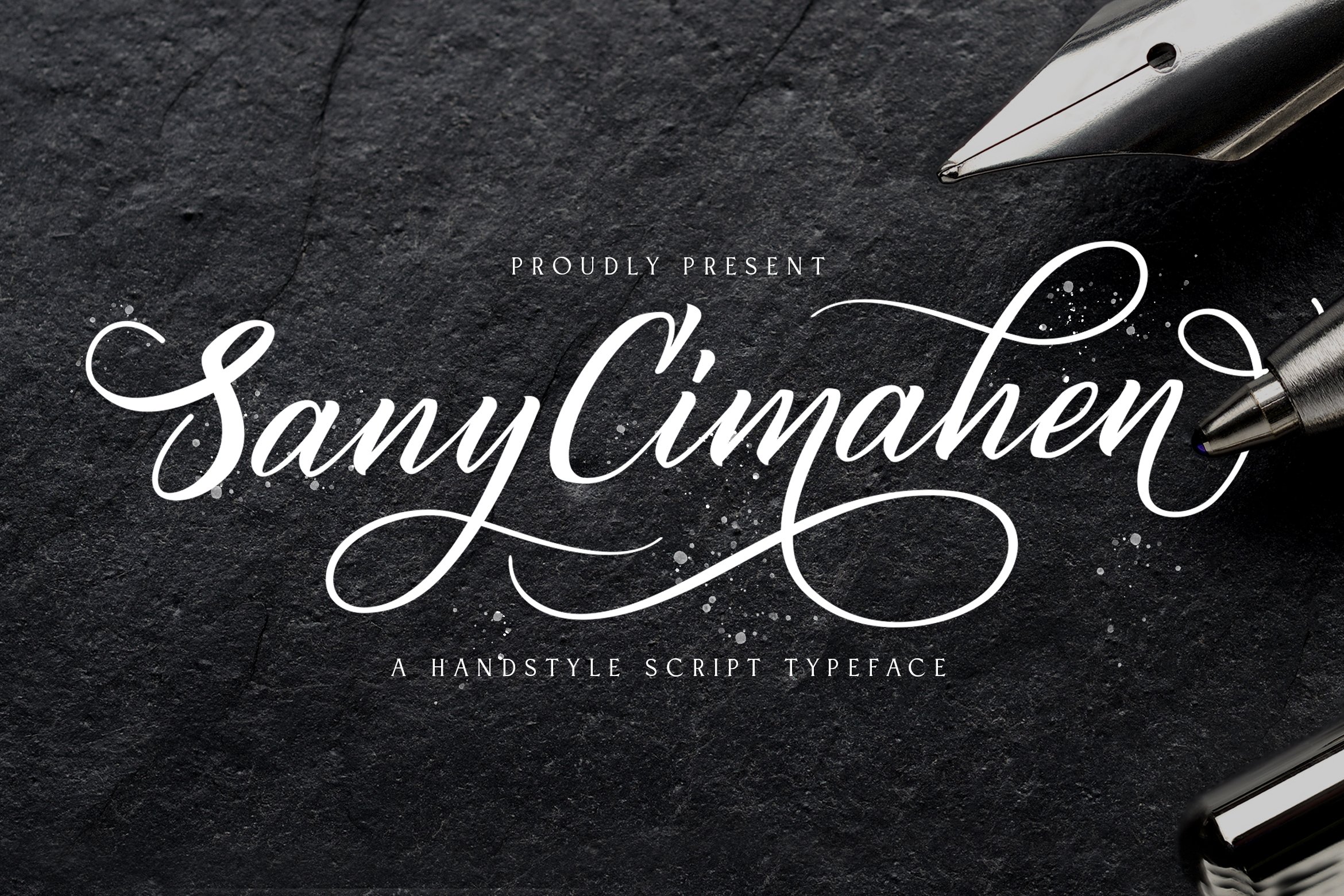 Sany Cimahen - Handwritten Font cover image.