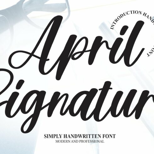 April Signature | Script Font cover image.