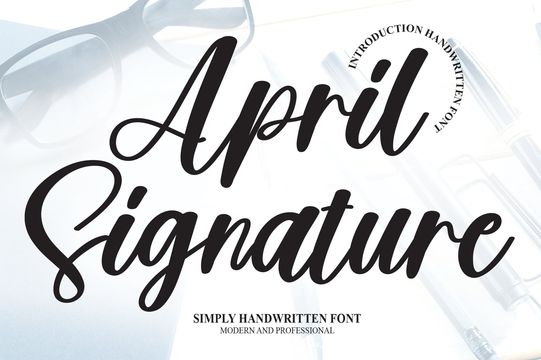 April Signature | Script Font cover image.