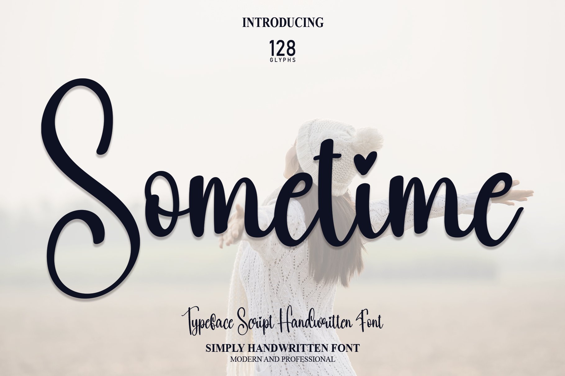 Sometime | Script Font cover image.