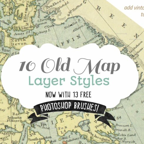 Vintage Map Styles + bonus brushescover image.