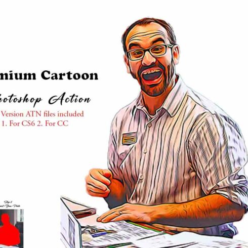 Premium Cartoon Photoshop Actioncover image.