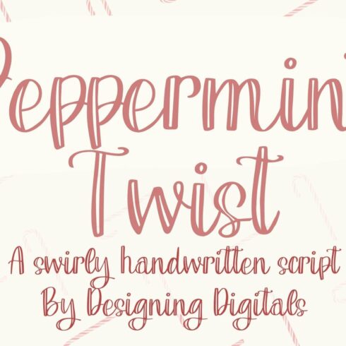 Peppermint Twist Swirly Script cover image.