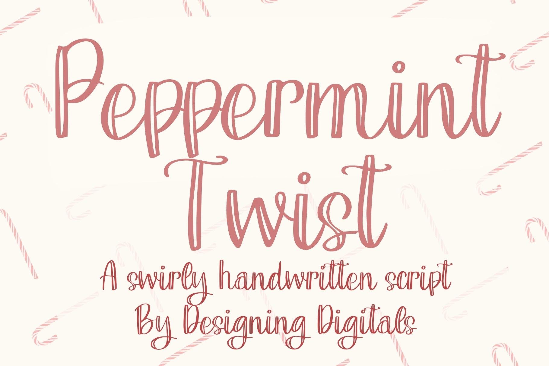 Peppermint Twist Swirly Script cover image.