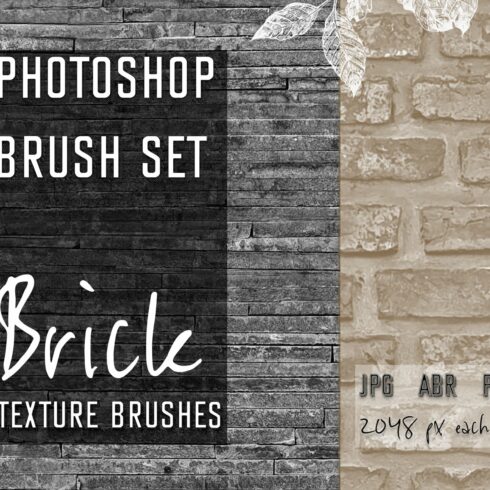 Photoshop Brush Set BRICK TEXTUREcover image.