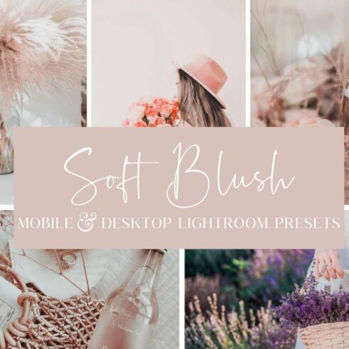 5 SOFT BLUSH LIGHTROOM PRESETScover image.