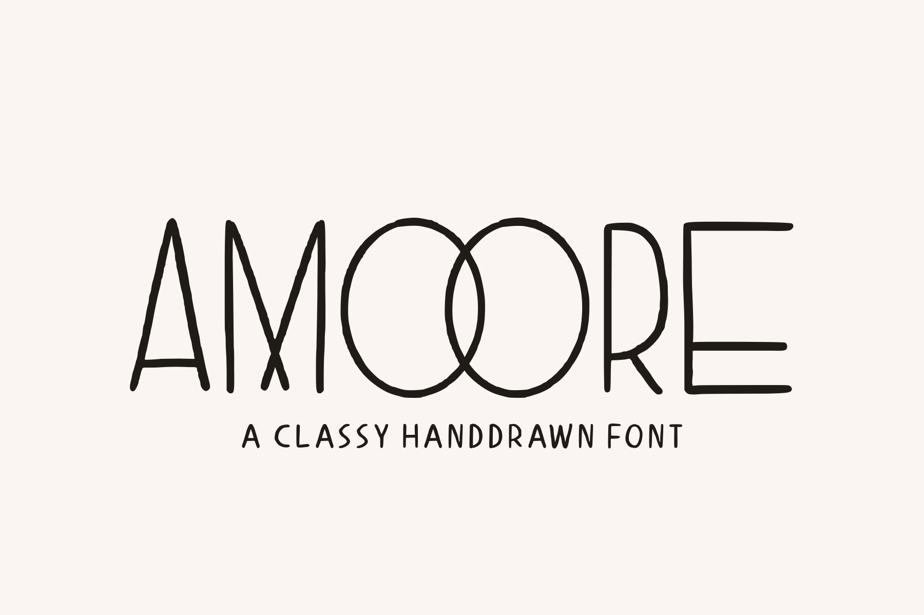 Amoore - Classy Handdrawn cover image.