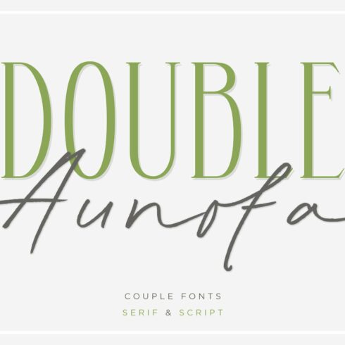 Double Aunofa - Couple Font cover image.