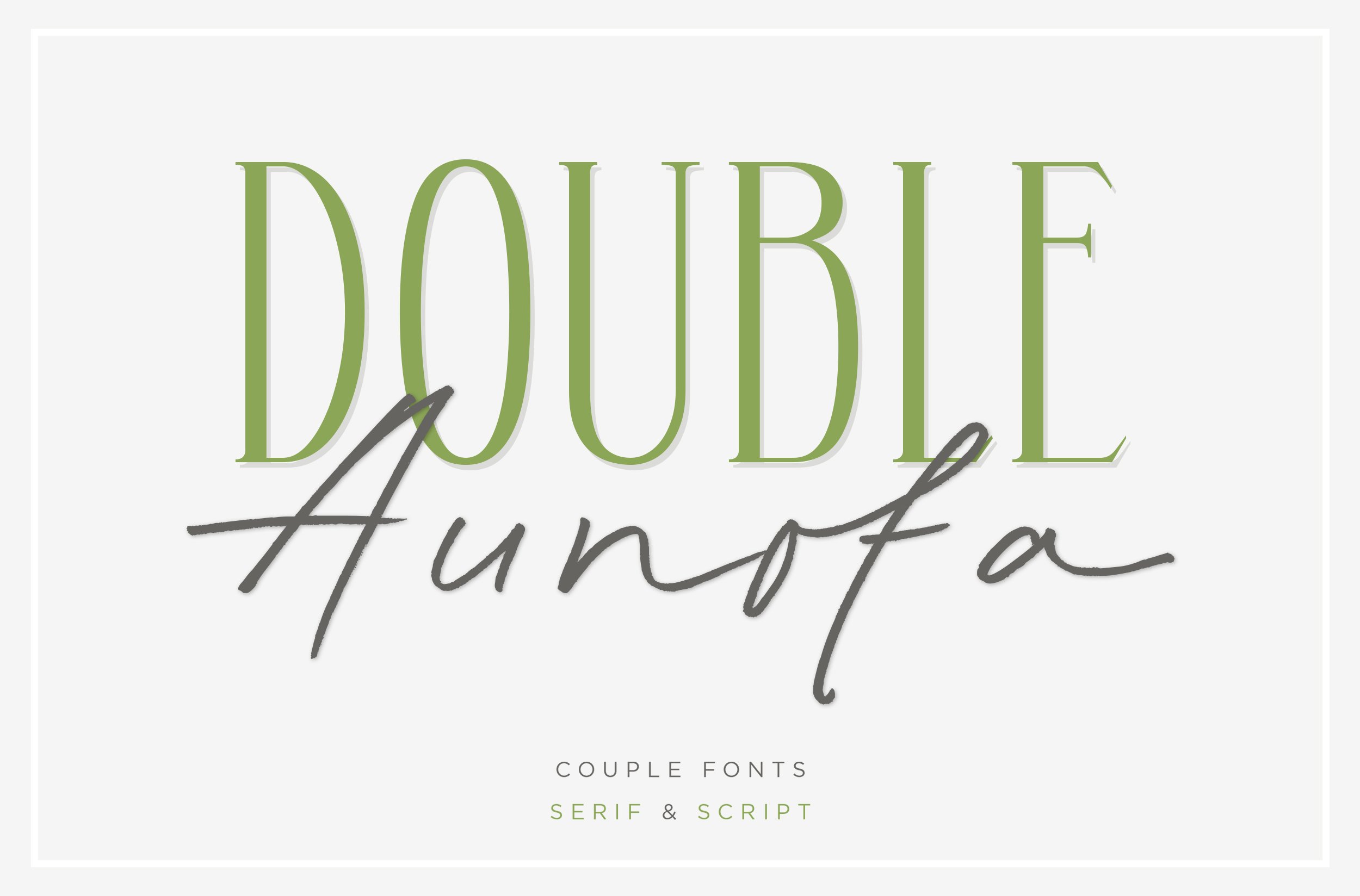 Double Aunofa - Couple Font cover image.