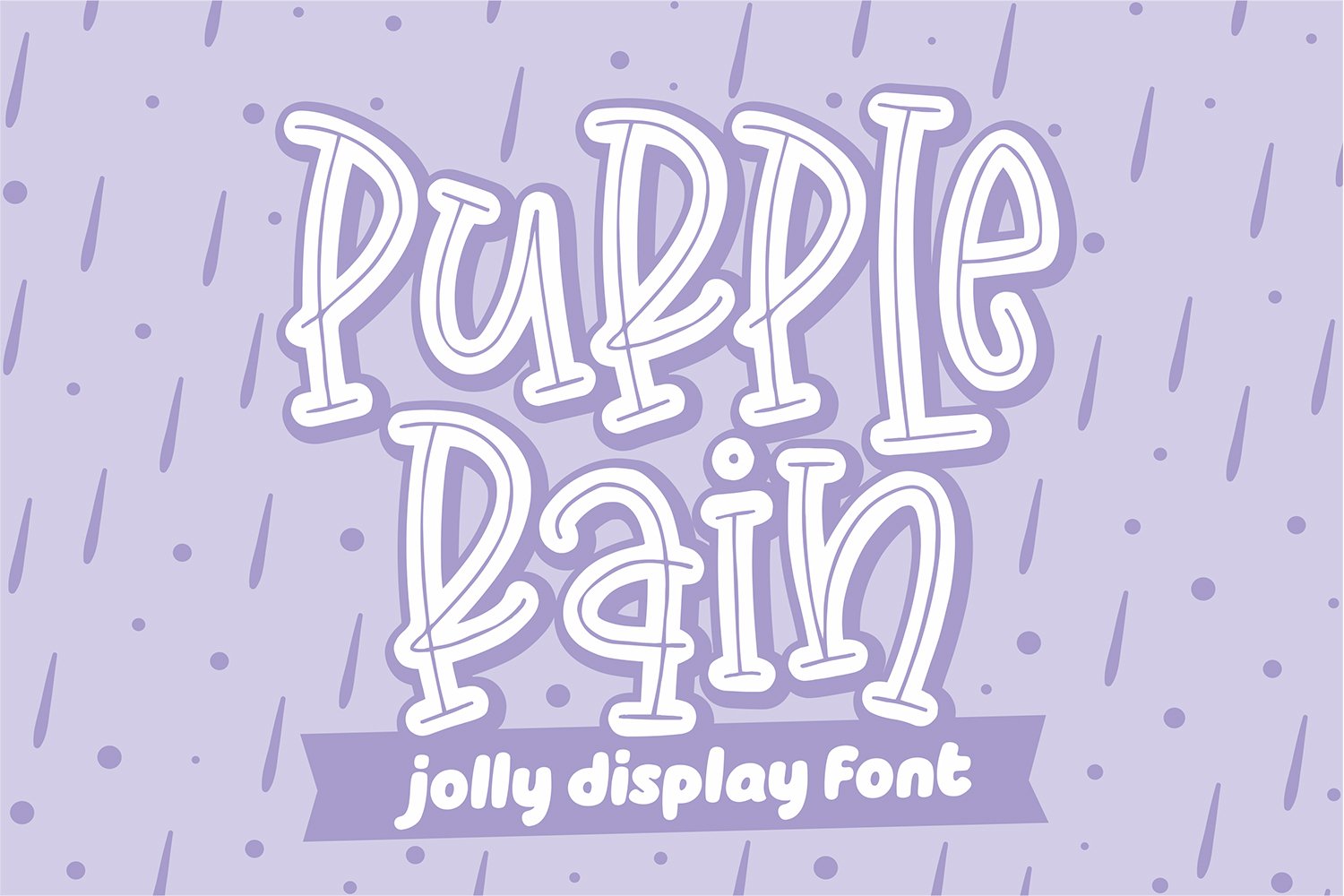 Purple Rain ~ Jolly Display Font cover image.