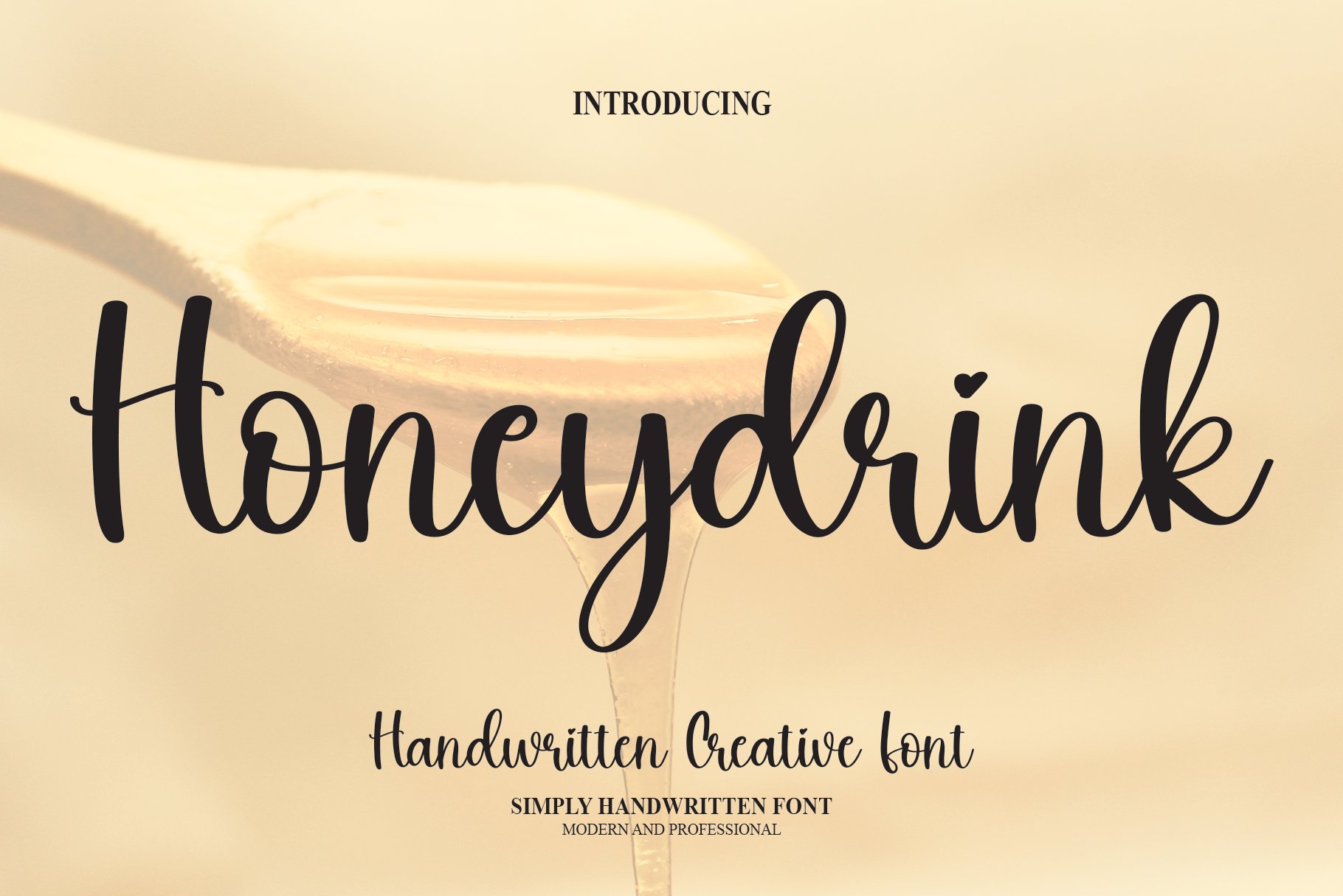 Honeydrink | Script Font cover image.