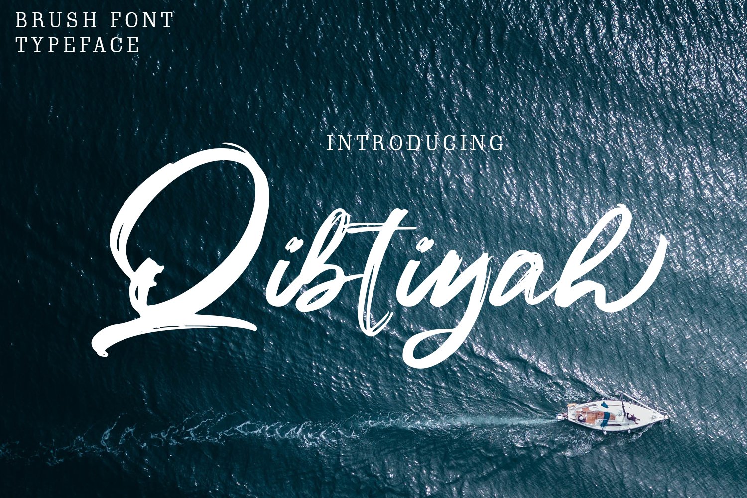 Qibtiyah Brush Font cover image.