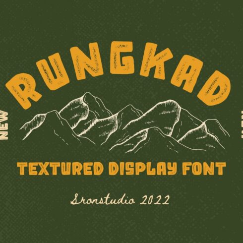 Rungkad - Textured Display Font cover image.