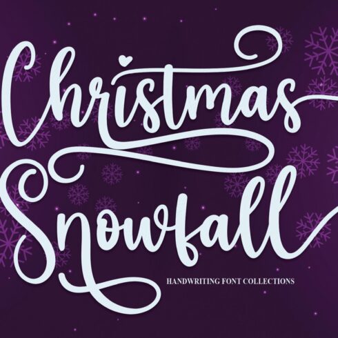 Christmas Snowfall | Script Font cover image.