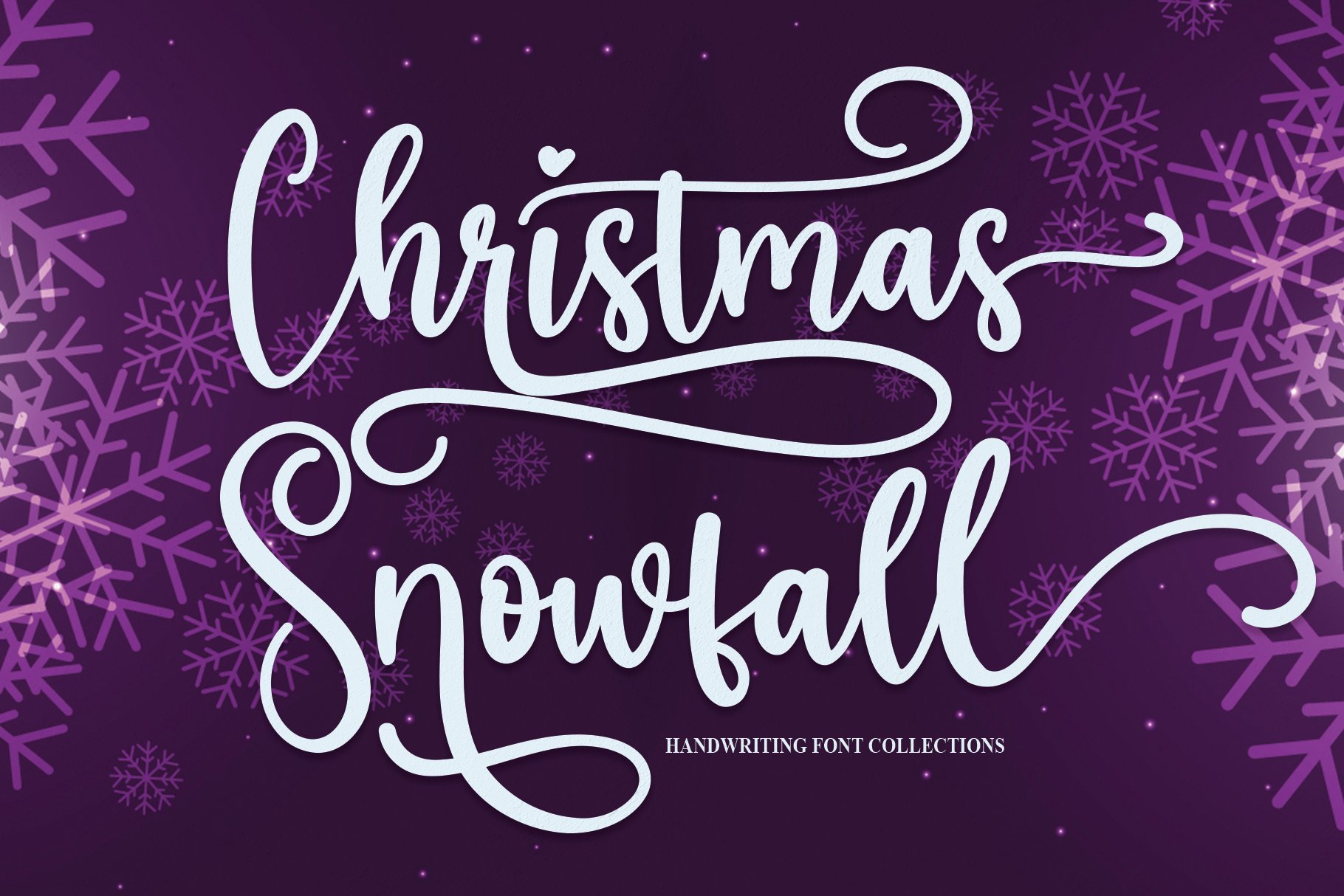 Christmas Snowfall | Script Font cover image.