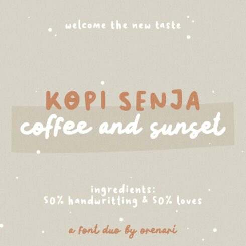 Kopi Senja Font Duo cover image.