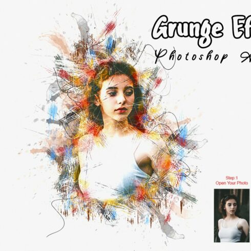 Grunge Effect Photoshop Actioncover image.