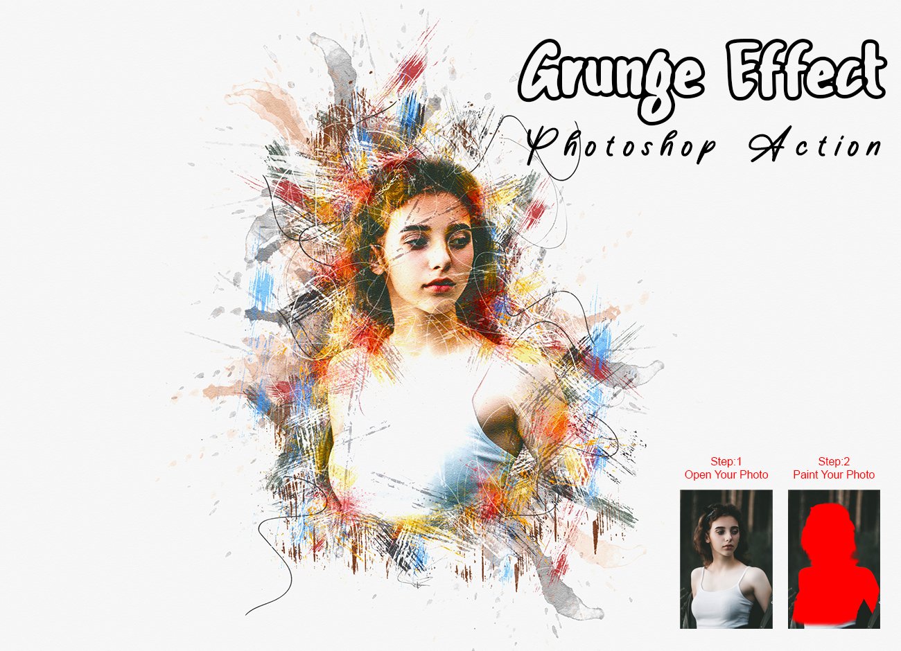Grunge Effect Photoshop Actioncover image.