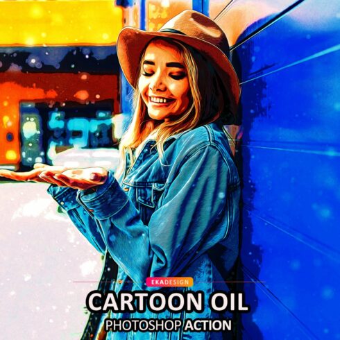 Cartoon Oil Photoshop Actioncover image.