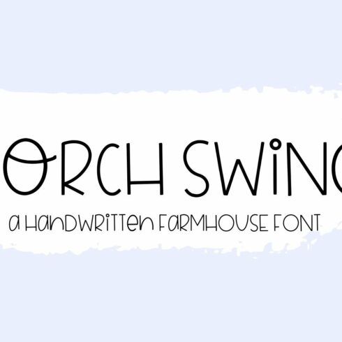 Porch Swing Handwritten Farmhouse cover image.