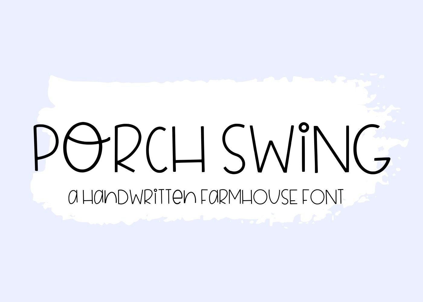 Porch Swing Handwritten Farmhouse cover image.