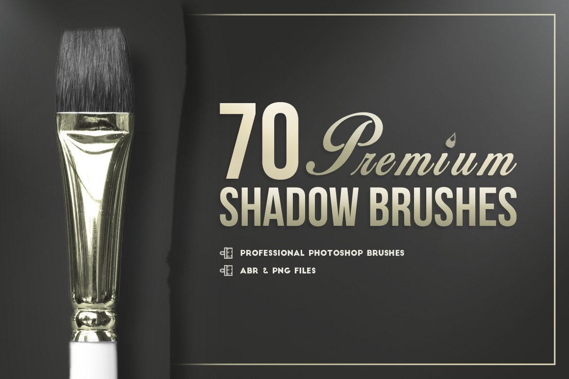 70 Premium Photoshop Shadows Brushescover image.