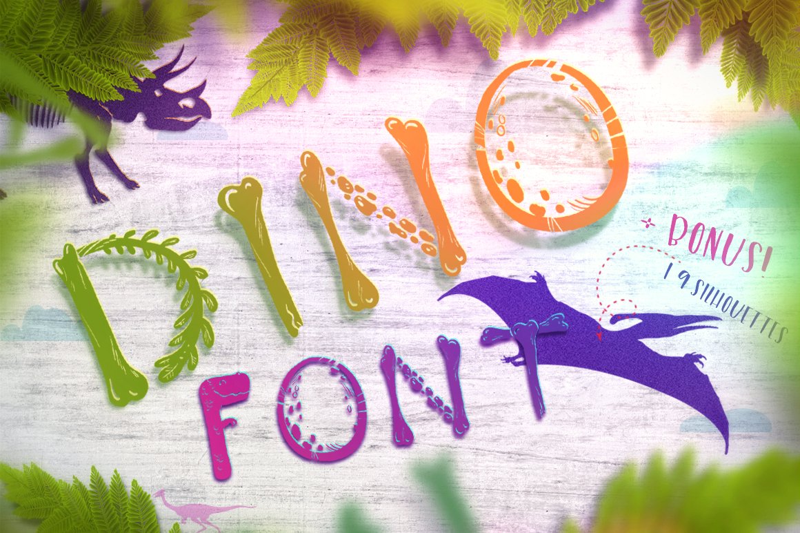 Dino Font cover image.