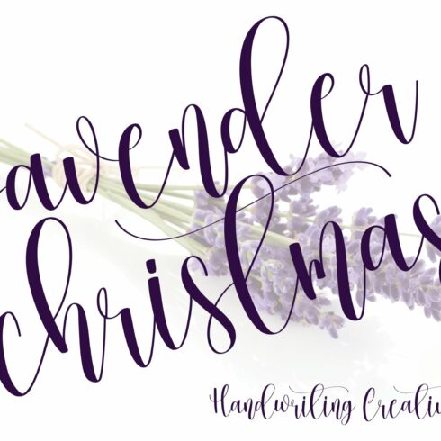 Lavender Christmas | Handwriten Font cover image.