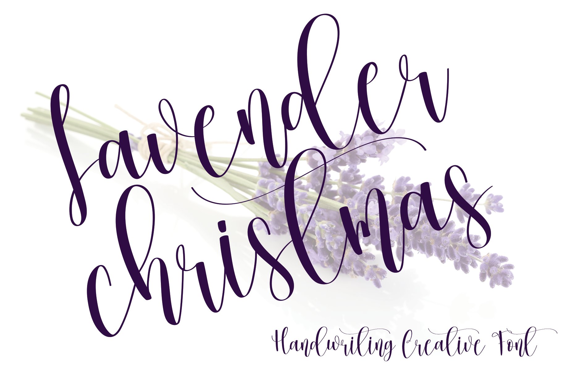 Lavender Christmas | Handwriten Font cover image.