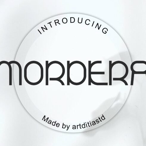 Mordera font cover image.