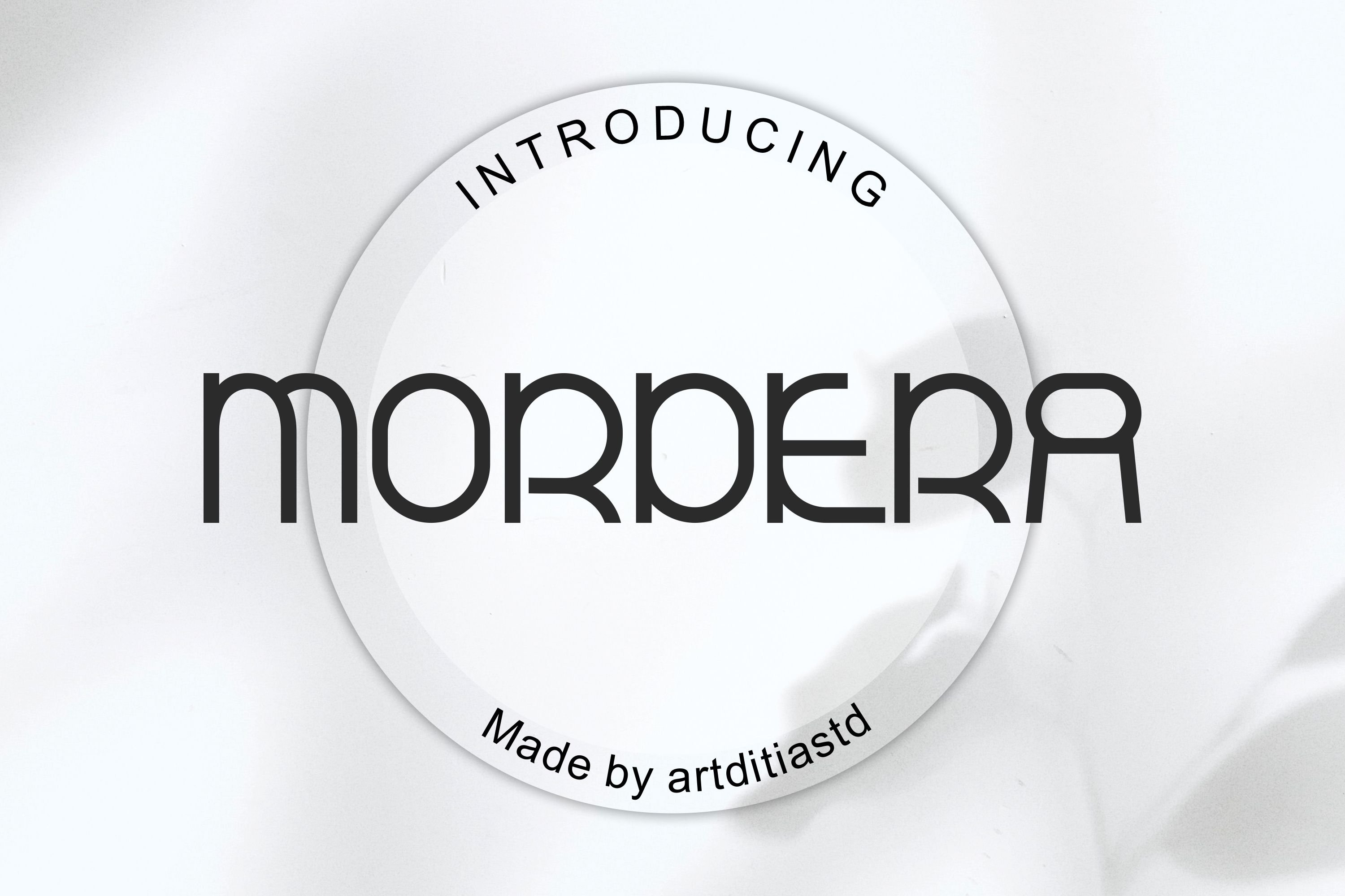 Mordera font cover image.