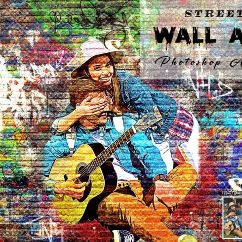 Street Wall Art Photoshop Actioncover image.