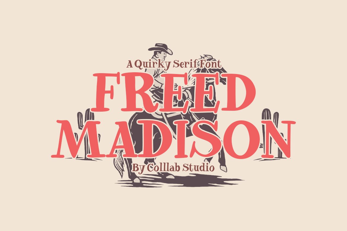 Freed Madison | A Quirky Serif Font cover image.