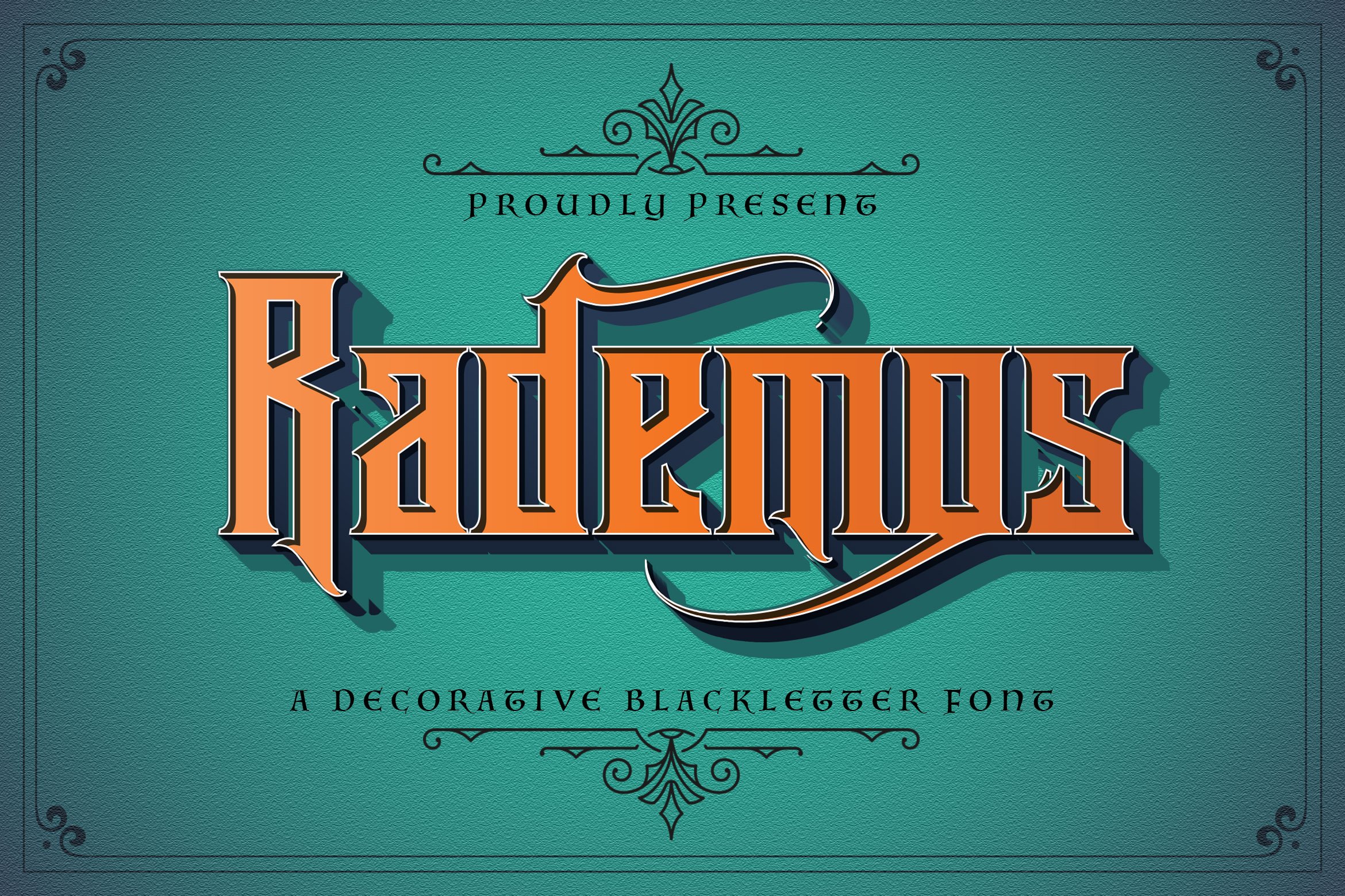 Rademos - Blackletter Font cover image.