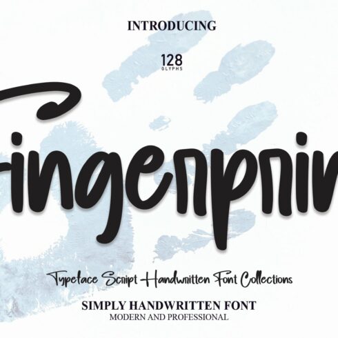 Fingerprint | Script Font cover image.