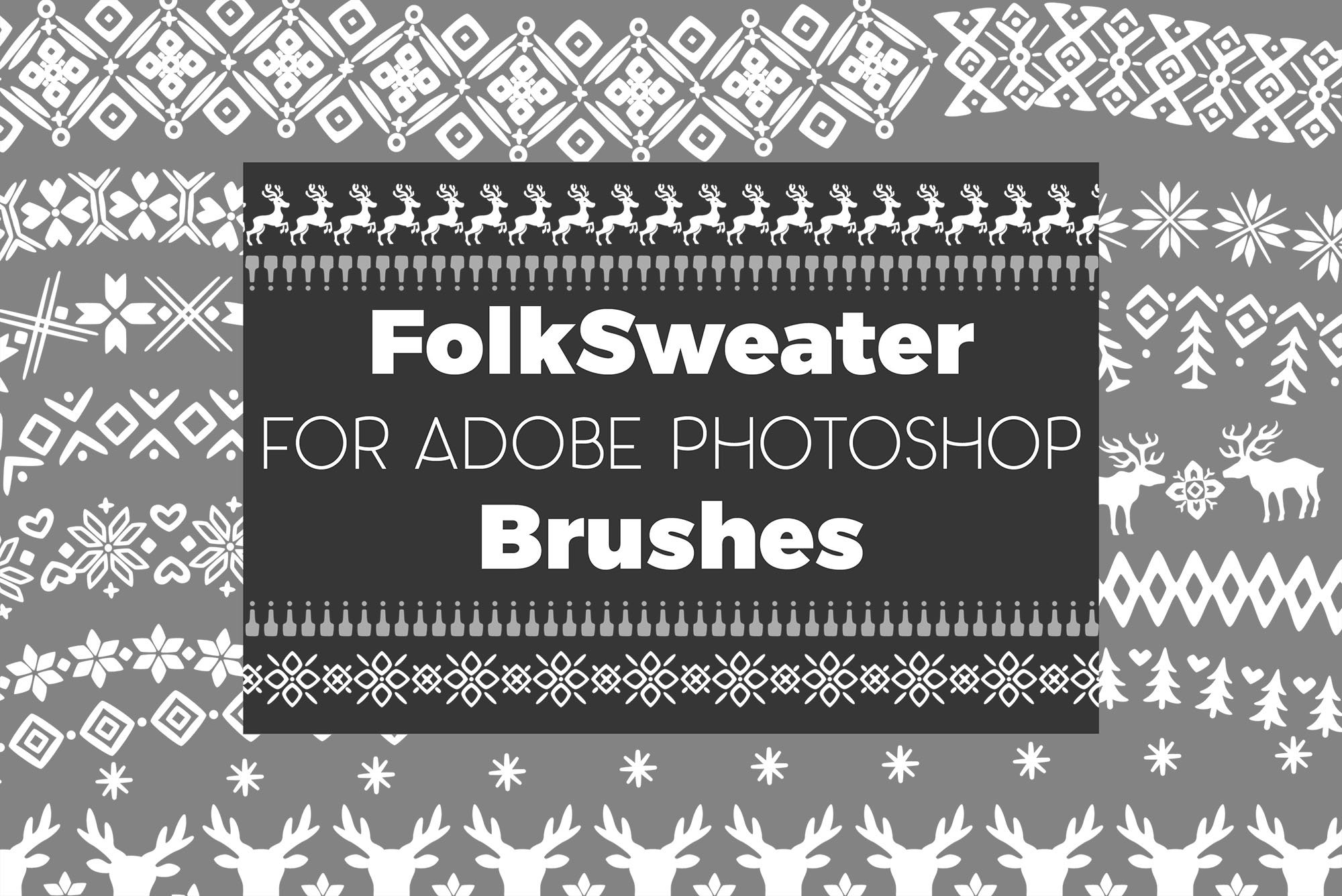 Folk Sweater Brushes for Photoshopcover image.