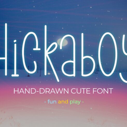 Hickaboy - Hand Drawn Fontscover image.