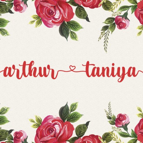 Arthur Taniya - Calligraphy Font cover image.