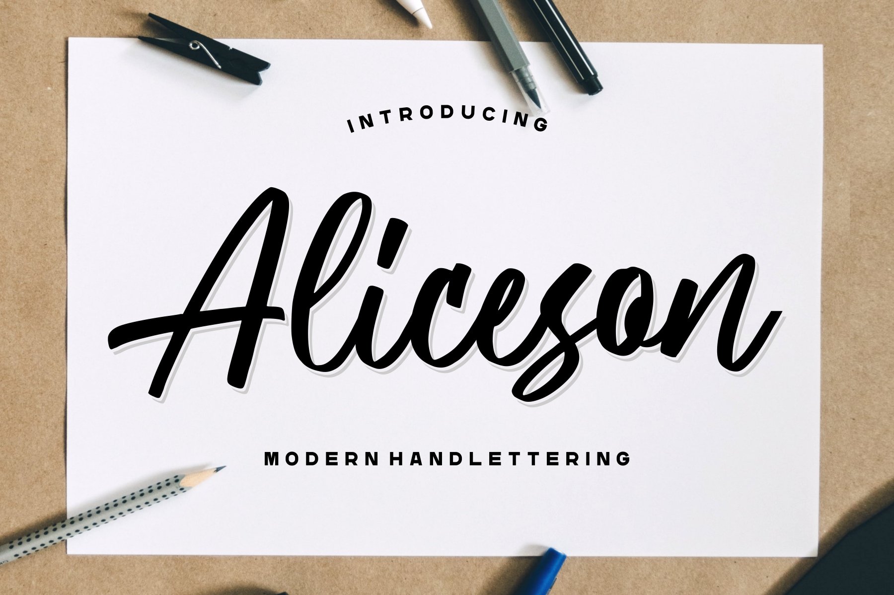 Aliceson - Modern Handlettering cover image.