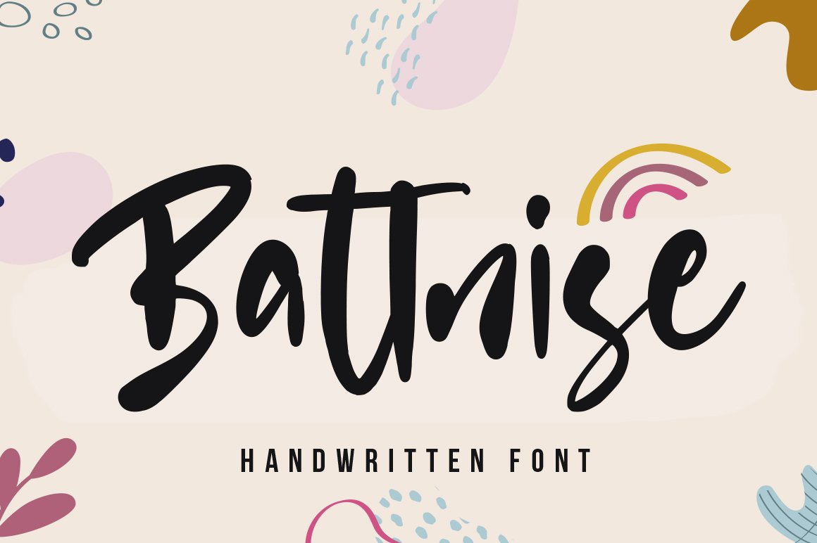 Battnise ~ Brush Font cover image.